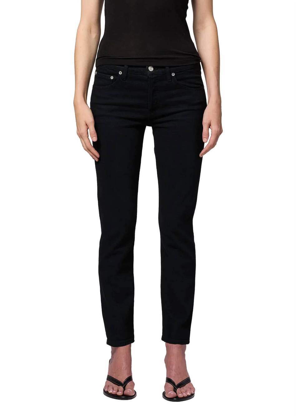 NEW AGOLDE cocktail slim ankle jeans in immersion